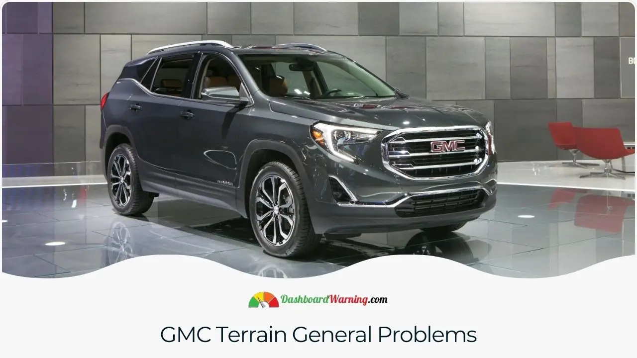 Compilation of the most frequently reported issues across various GMC Terrain model years.