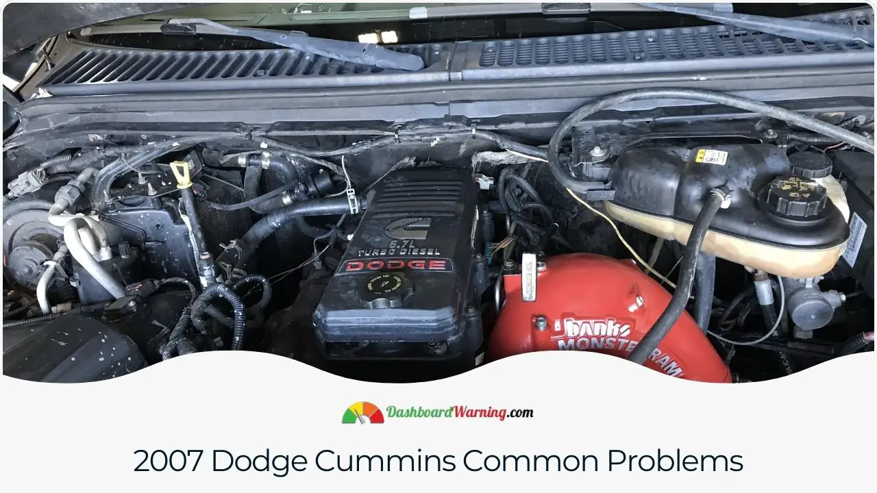 Common issues and faults reported in the 2007 Dodge Cummins model.