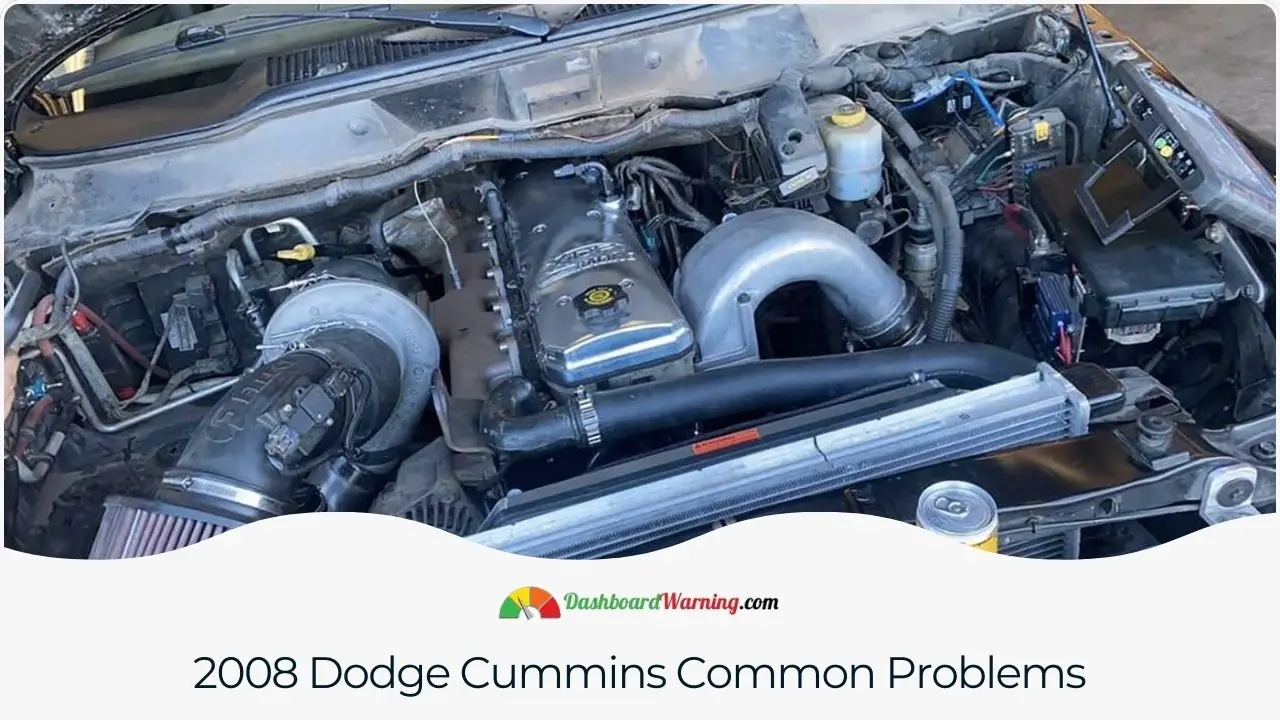 An overview of prevalent problems in the 2008 Dodge Cummins.