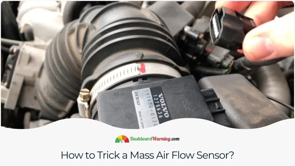 A discussion on methods that are sometimes used to alter the readings of a mass air flow sensor, although not typically recommended.