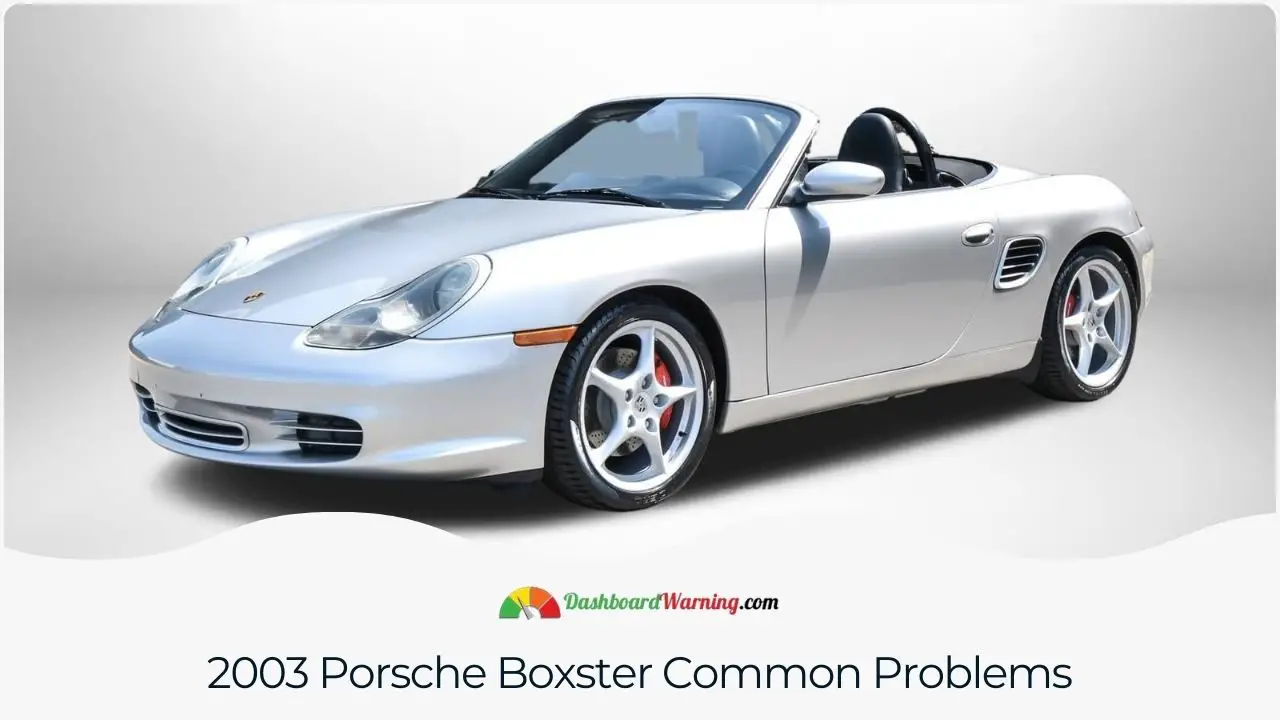 Common challenges faced by owners of the 2003 Porsche Boxster include mechanical faults and wear issues.