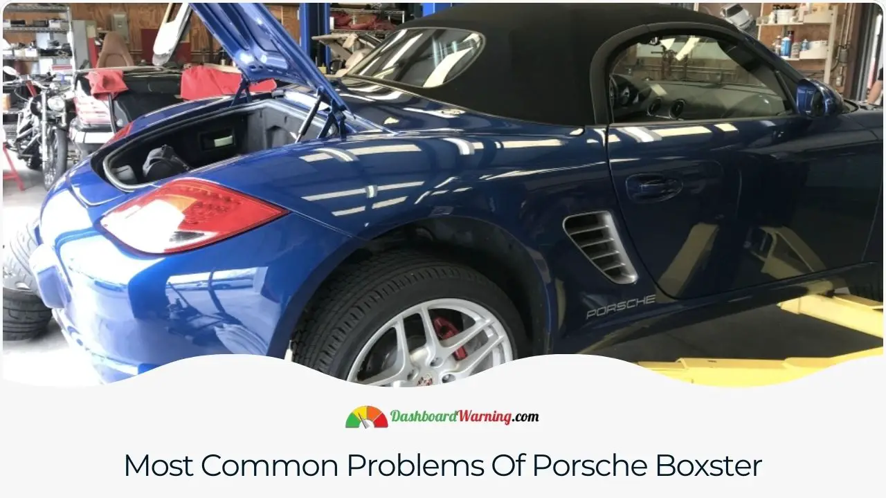 Compilation of the most frequently reported problems across various Porsche Boxster model years.