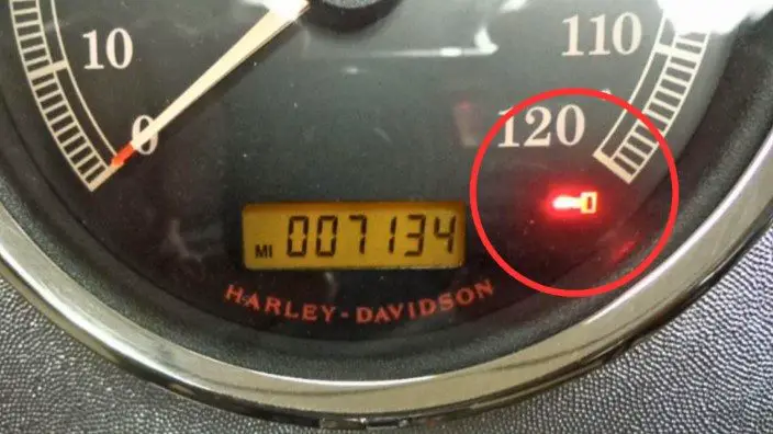 what does the key light mean on a harley