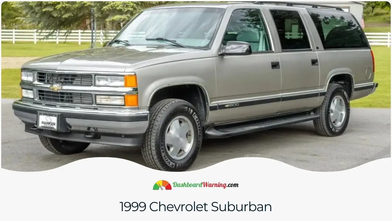 Overview of common issues and reasons to avoid the 1999 Chevrolet Suburban model.
