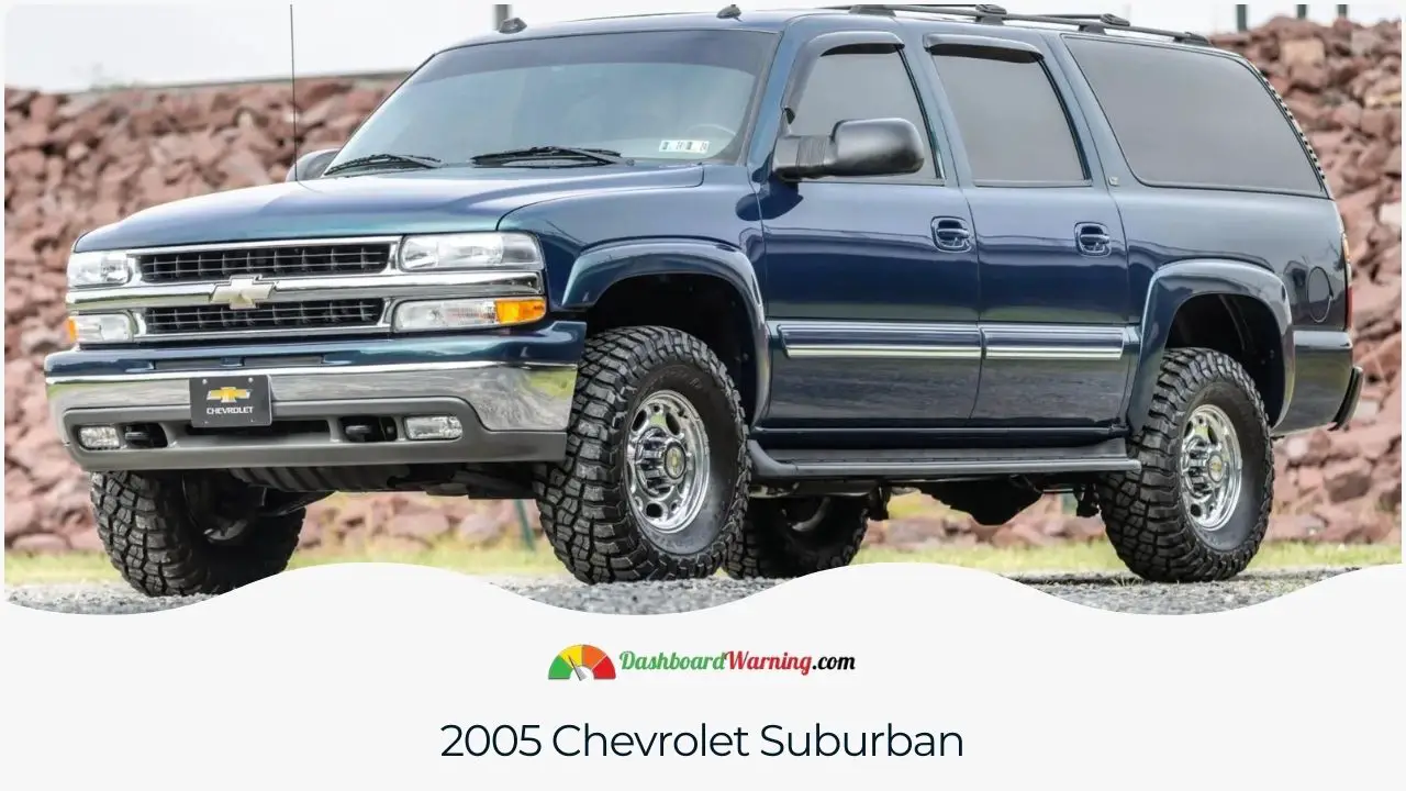 Reasons why the 2005 Chevrolet Suburban model is less desirable due to common problems.
