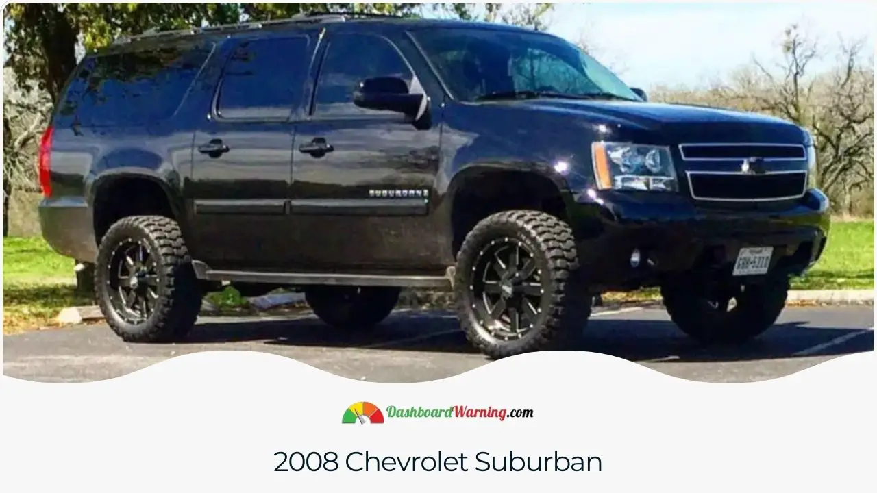 Description of problems and malfunctions common in the 2008 Chevrolet Suburban.
