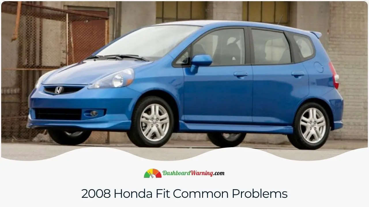 A summary of typical issues encountered by owners of the 2008 Honda Fit.