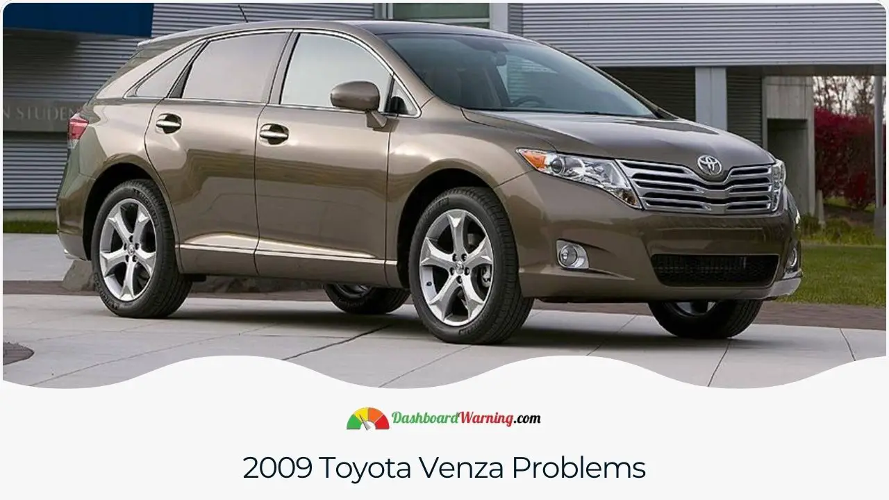 Overview of common issues reported by owners and reviewers of the 2009 Toyota Venza.