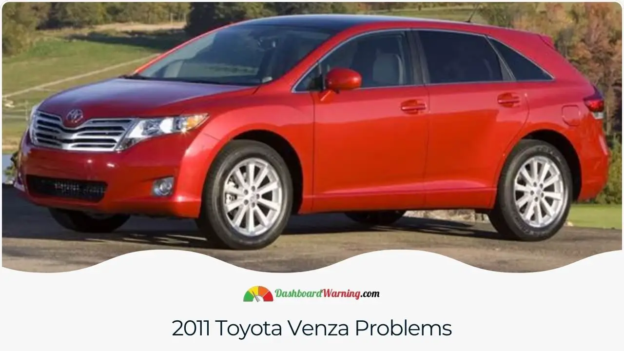 Description of prevalent problems encountered in the 2011 model of the Toyota Venza.