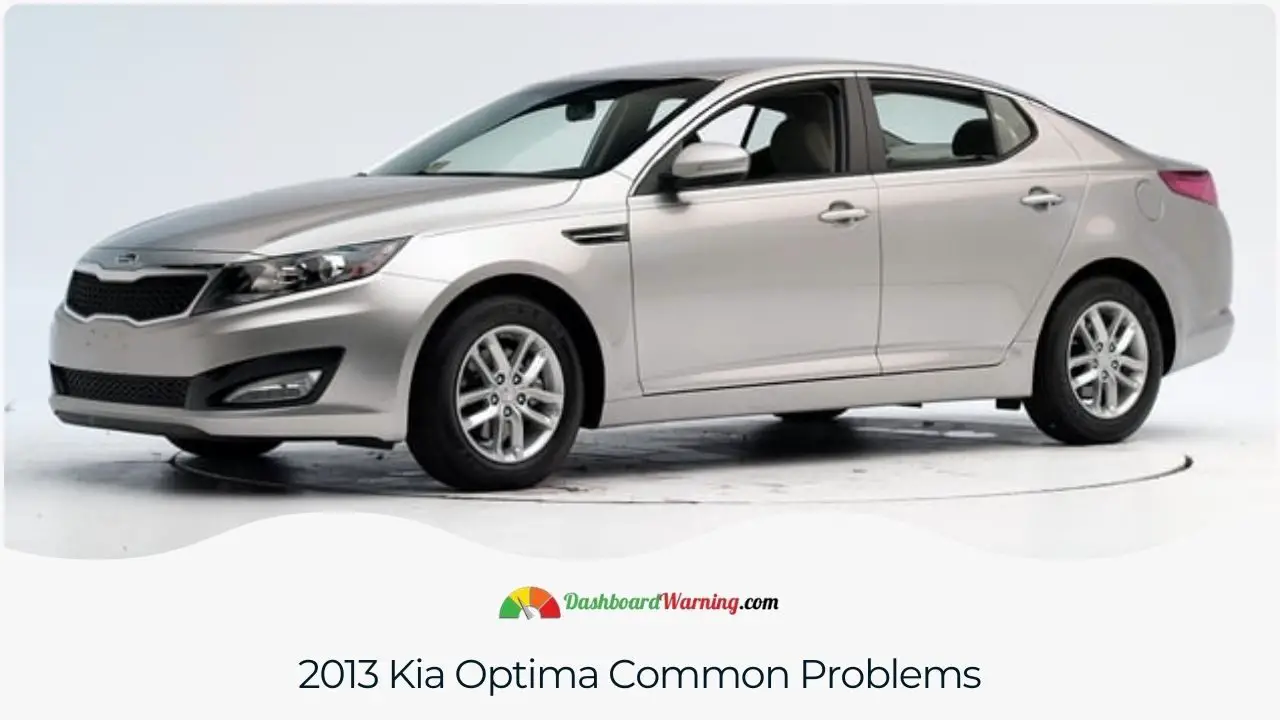 Insight into common defects and malfunctions in the 2013 Kia Optima.