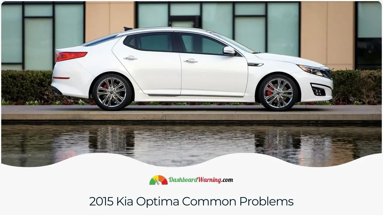 Compilation of regular complaints and faults found in the 2015 Kia Optima.