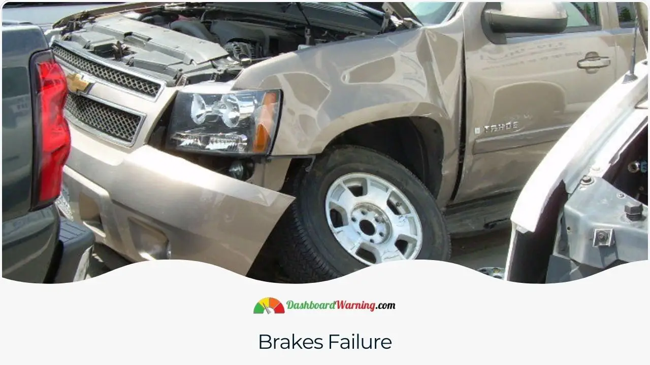 Overview of brake system failures and their consequences in the Chevrolet Suburban.