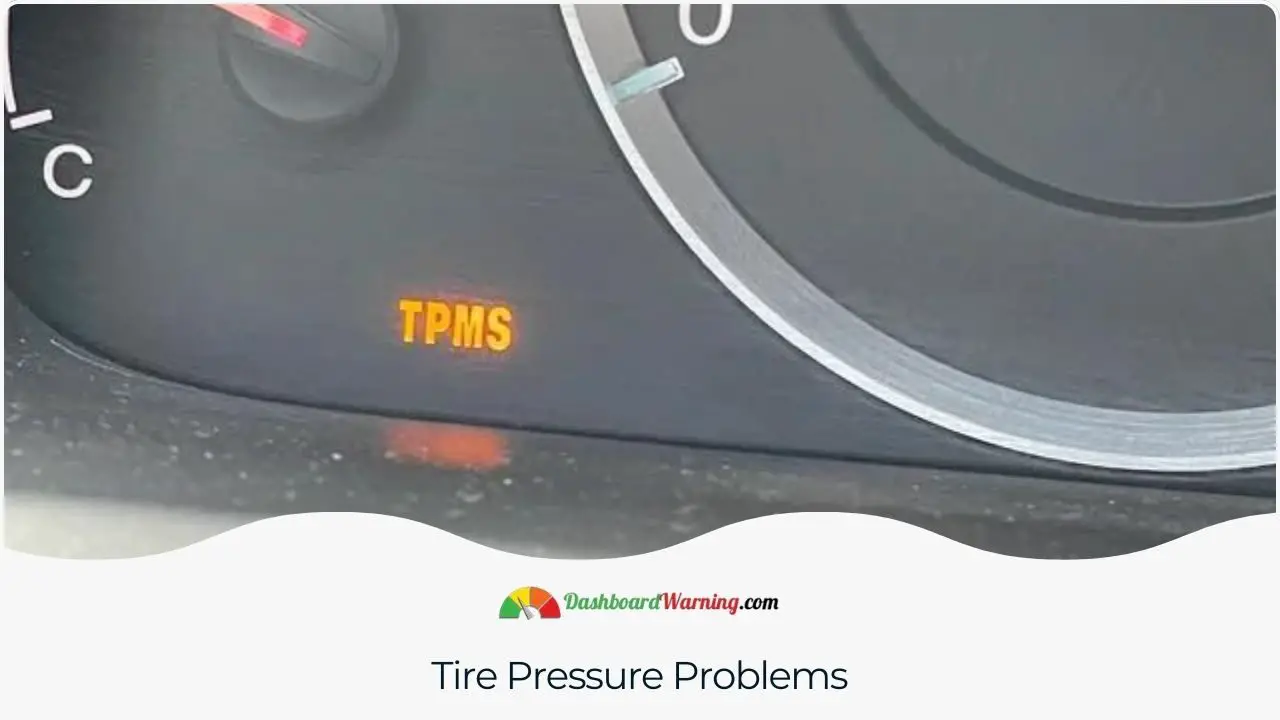 A warning that there may be issues with the tire pressure, often a cause for the Master Warning Light.