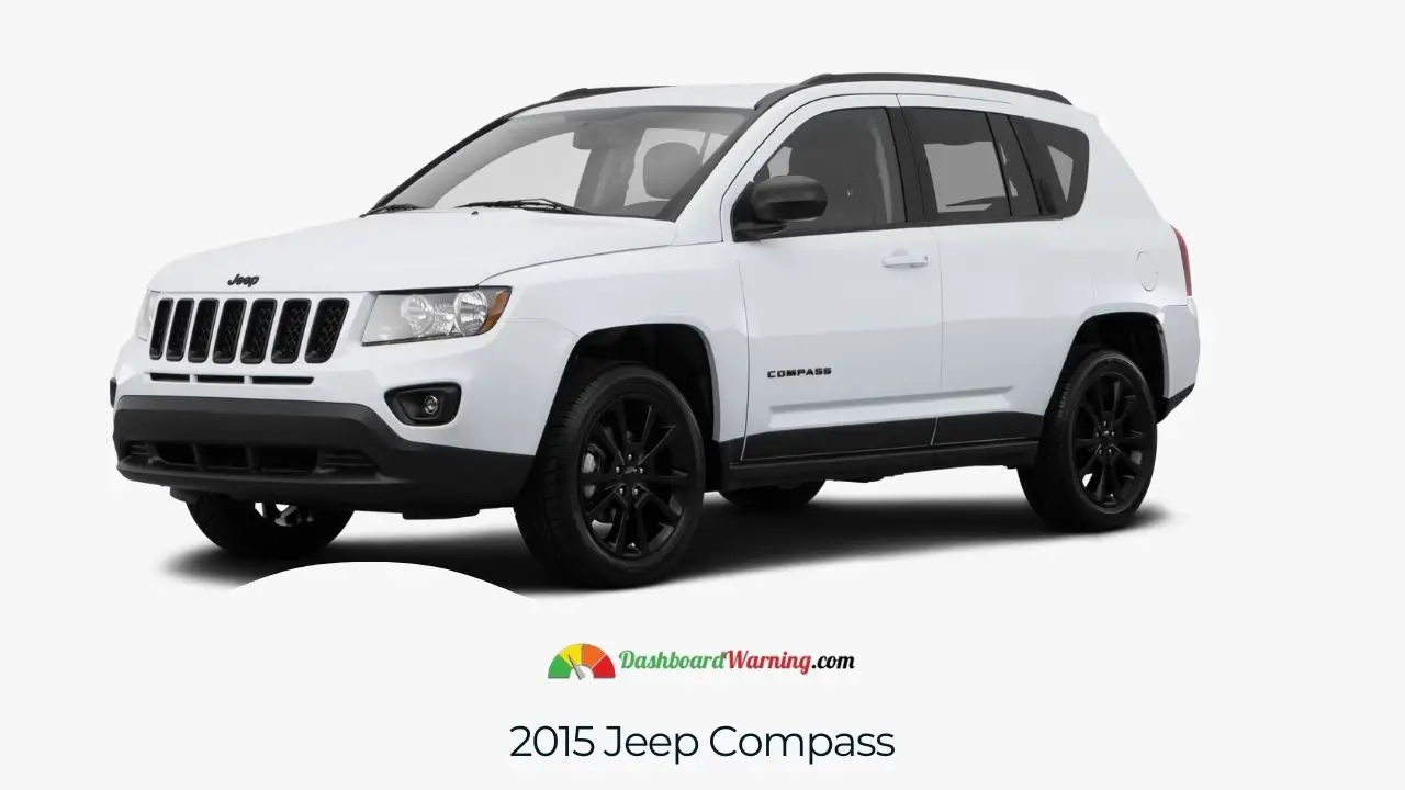 An image detailing common complaints about the 2015 Jeep Compass, focusing on transmission and electrical problems.