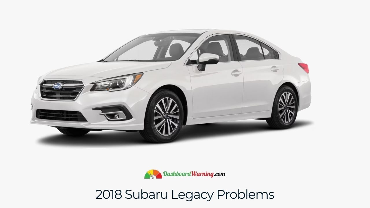 A list or diagram showcasing issues reported by owners of the 2018 Subaru Legacy.