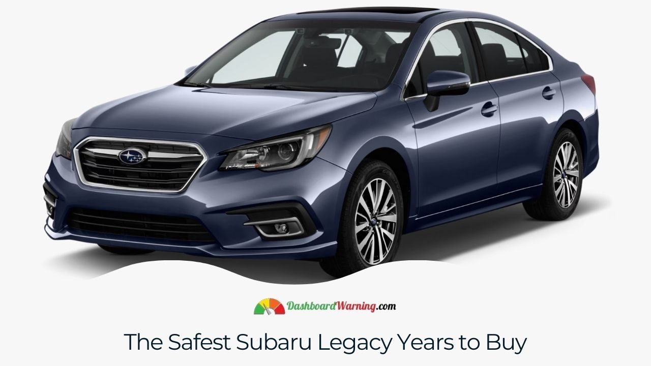 An overview image showcasing the Subaru Legacy models ranked by safety features and ratings.