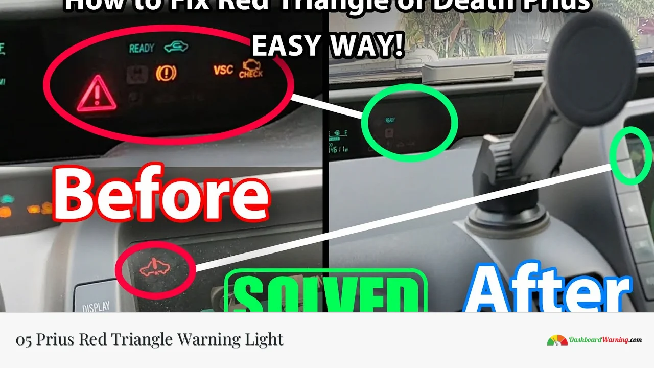 05 Prius Red Triangle Warning Light