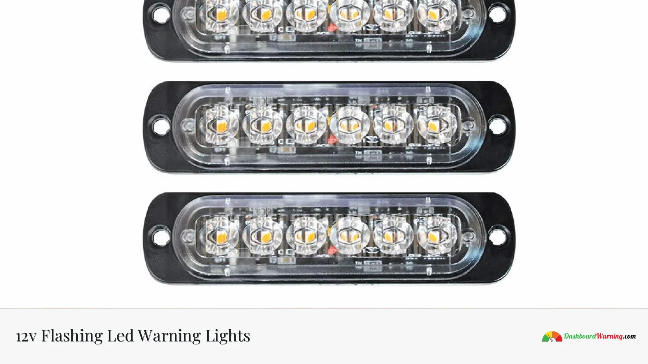 12v Flashing Led Warning Lights