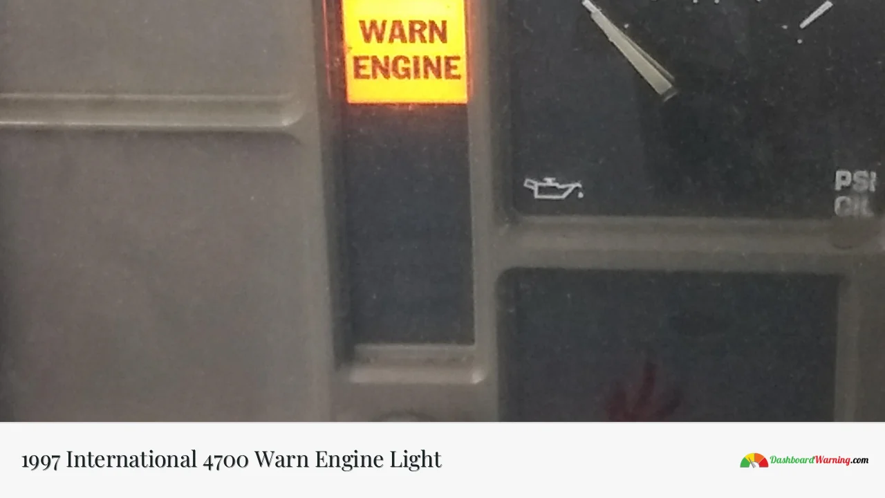 1997 International 4700 Warn Engine Light