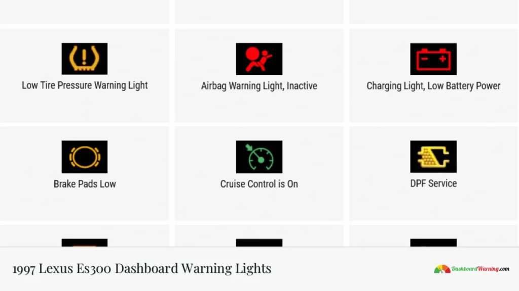 1997 Lexus Es300 Dashboard Warning Lights