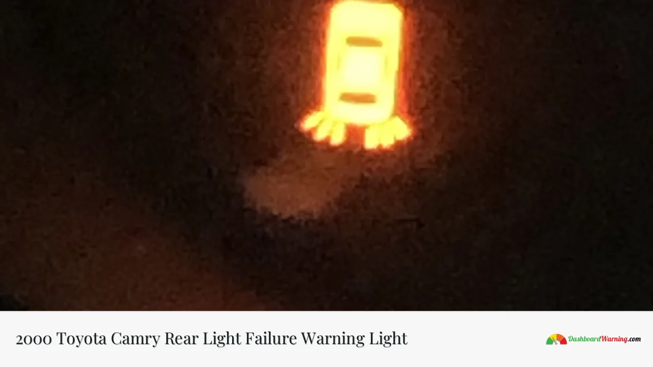 2000 Toyota Camry Rear Light Failure Warning Light