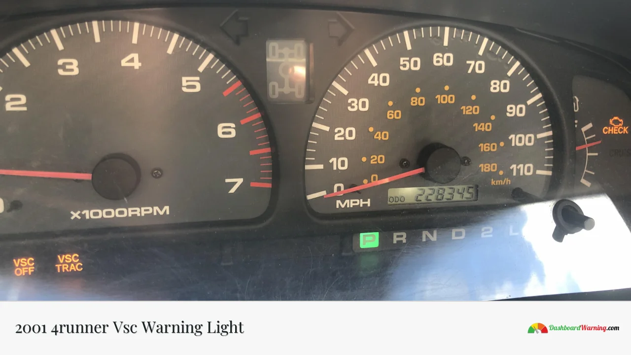 2001 4runner Vsc Warning Light