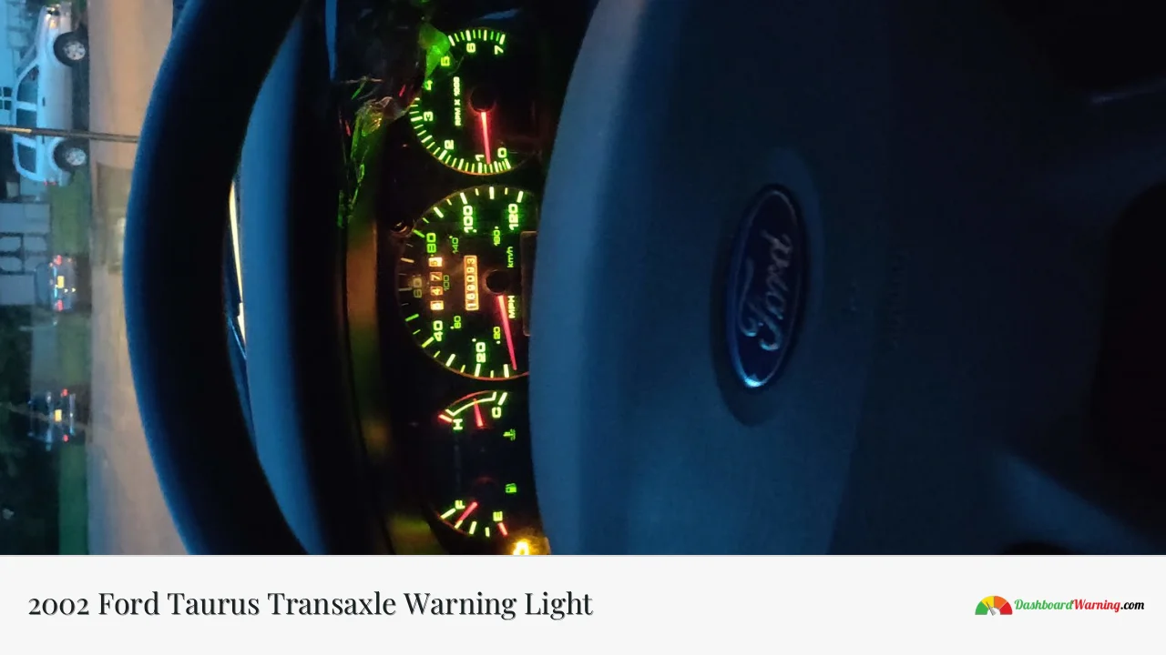 2002 Ford Taurus Transaxle Warning Light