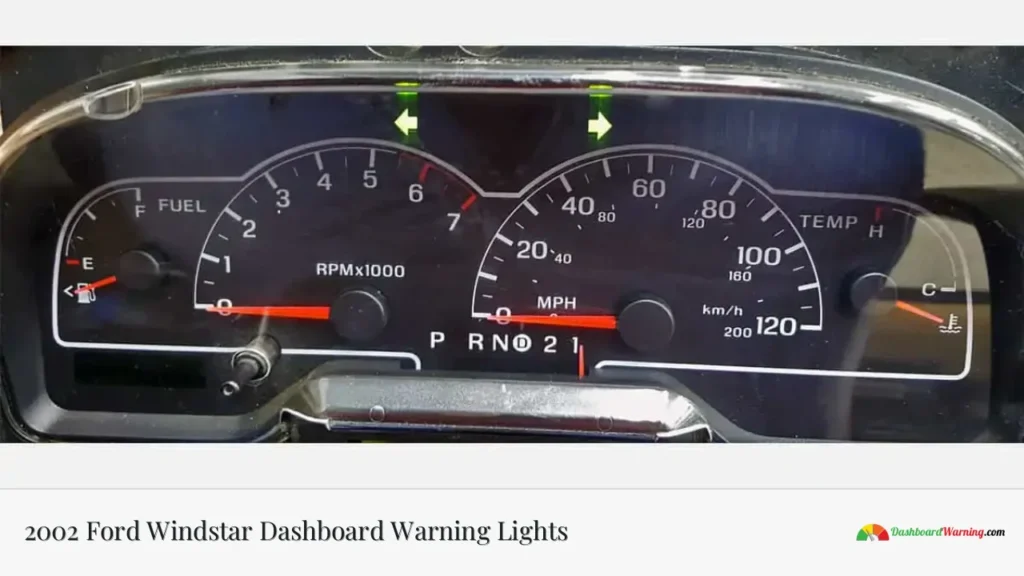 2002 Ford Windstar Dashboard Warning Lights