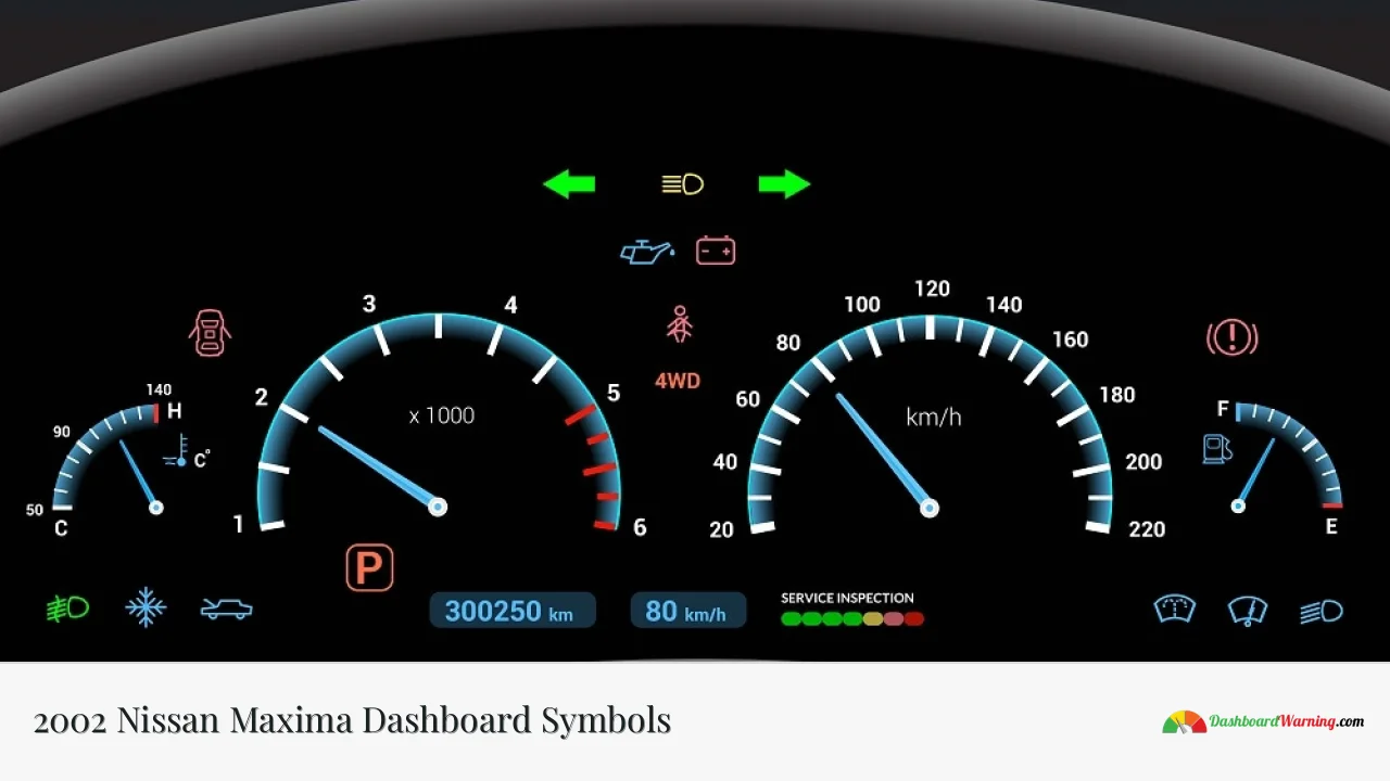 2002 Nissan Maxima Dashboard Symbols