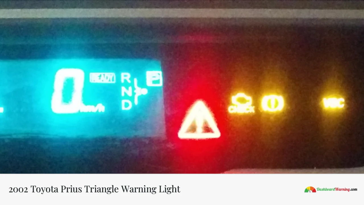 2002 Toyota Prius Triangle Warning Light