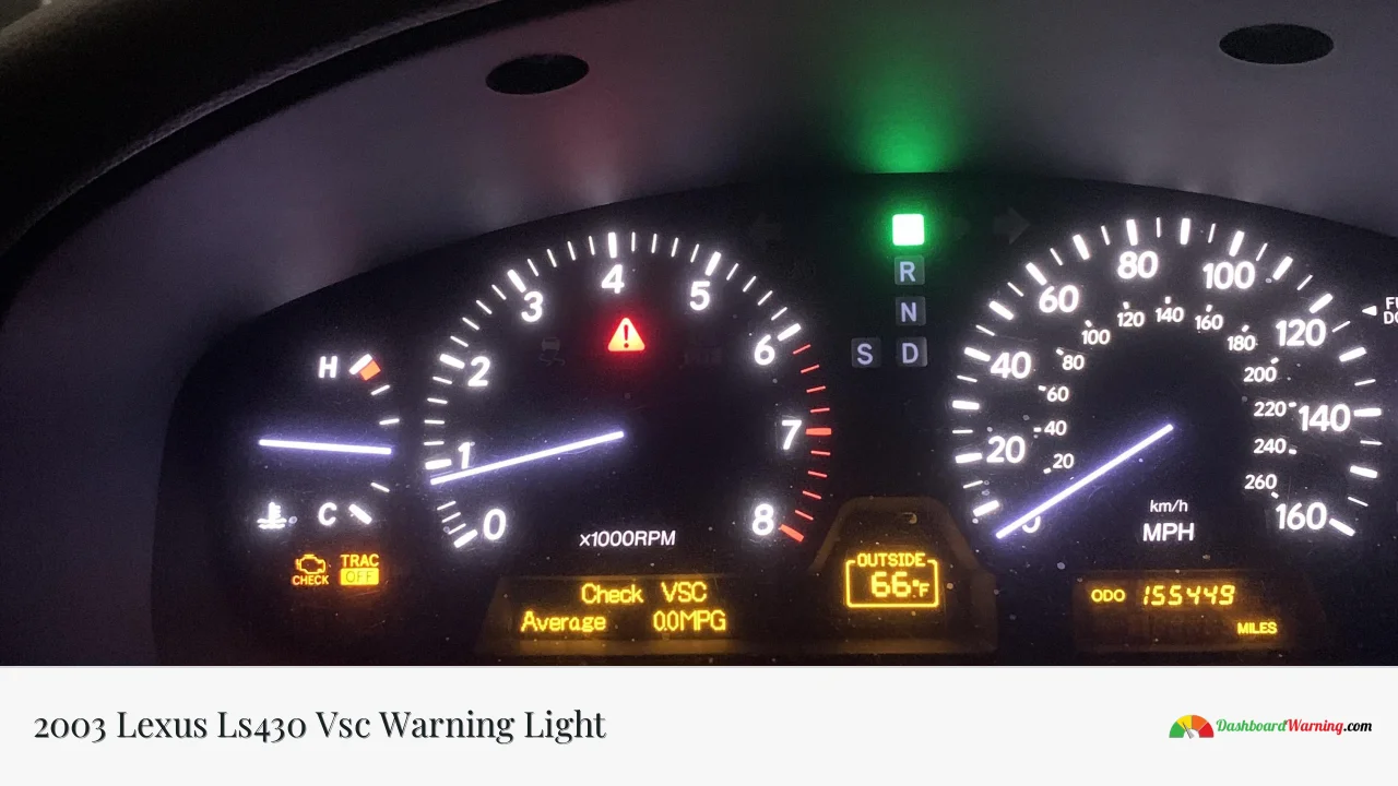 2003 Lexus Ls430 Vsc Warning Light