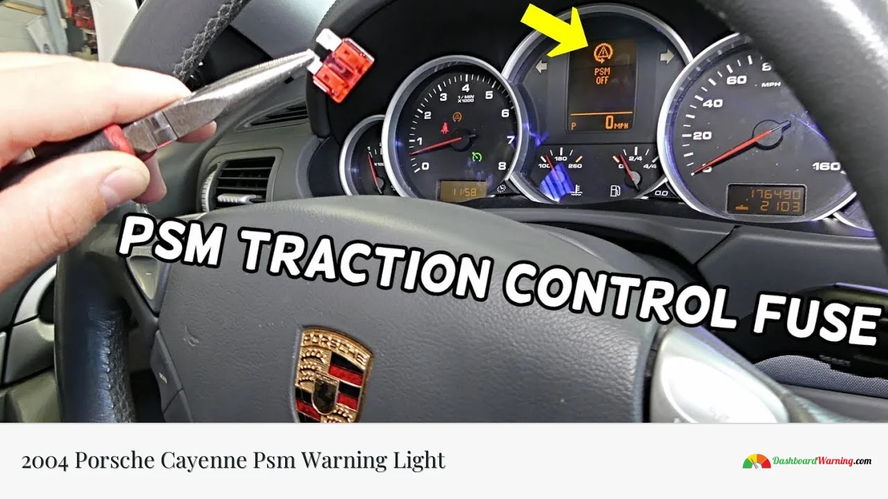 2004 Porsche Cayenne Psm Warning Light