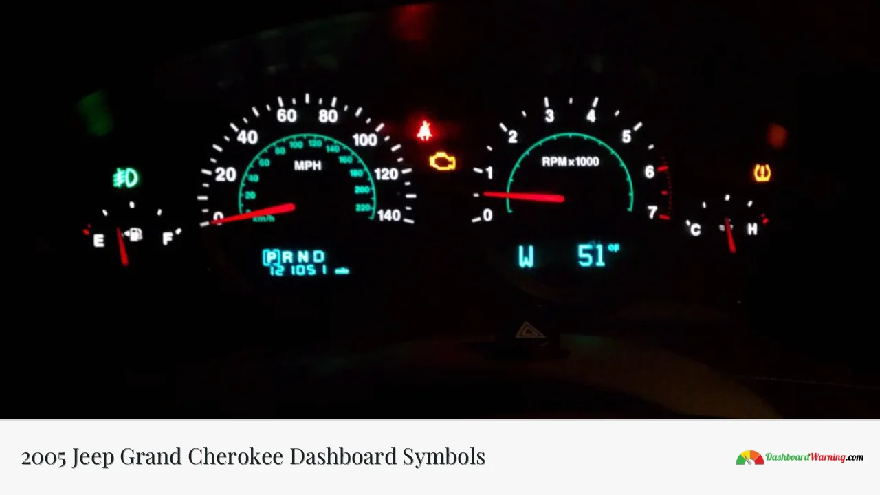 2005 Jeep Grand Cherokee Dashboard Symbols