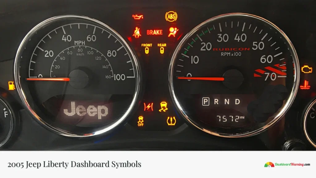 2005 Jeep Liberty Dashboard Symbols