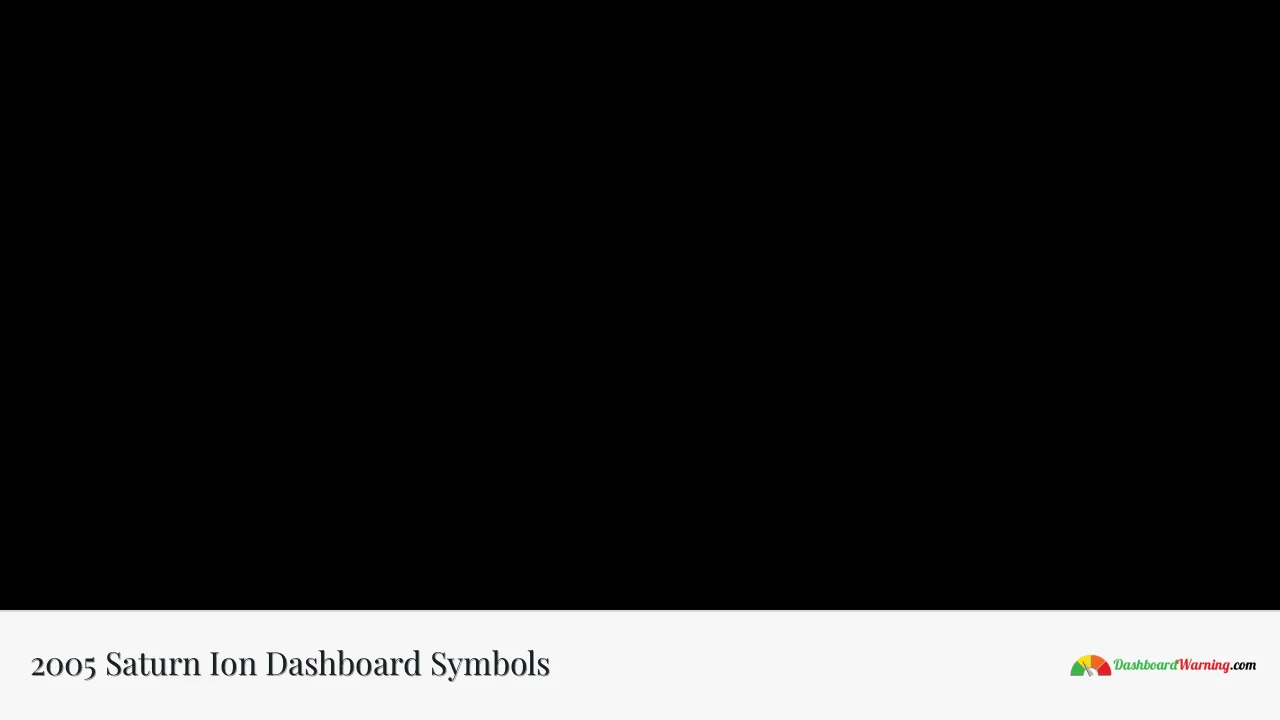 2005 Saturn Ion Dashboard Symbols