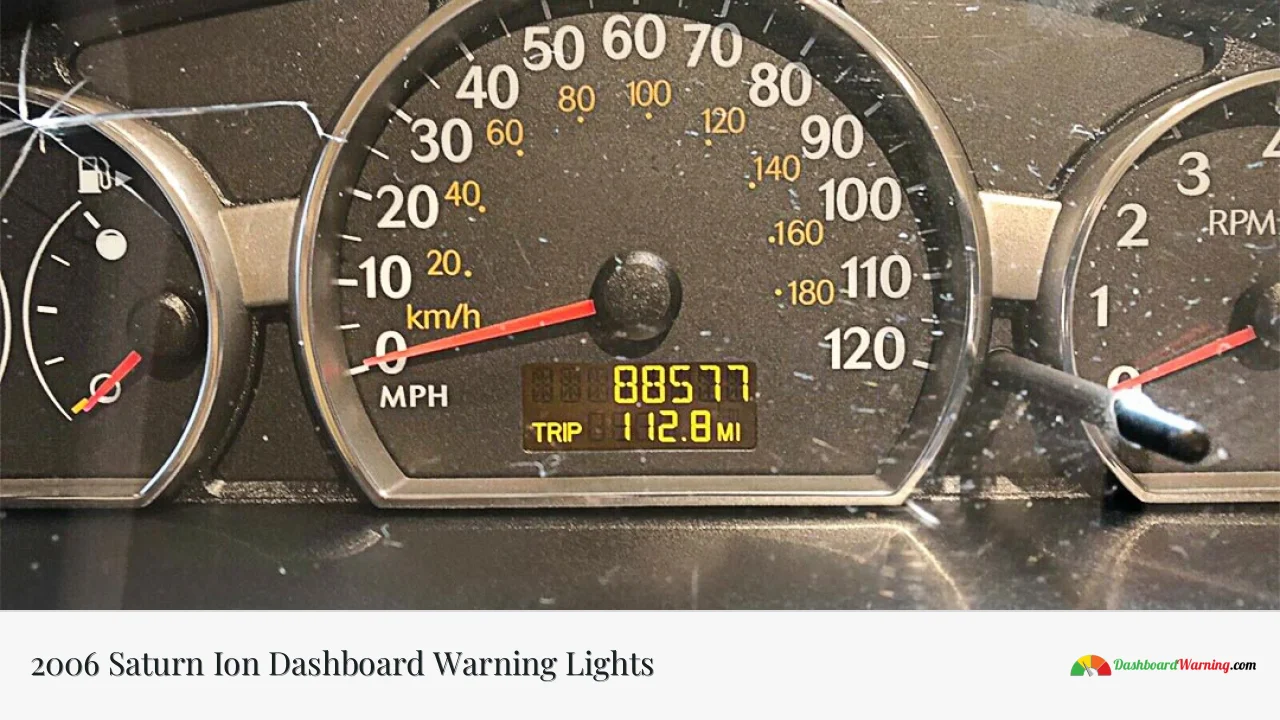 2006 Saturn Ion Dashboard Warning Lights