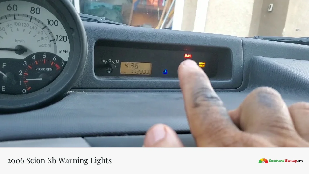 2006 Scion Xb Warning Lights