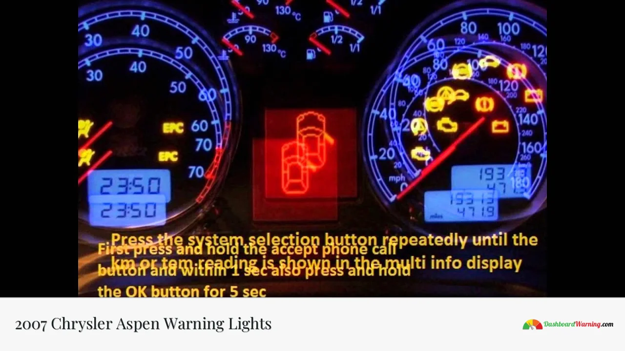 2007 Chrysler Aspen Warning Lights