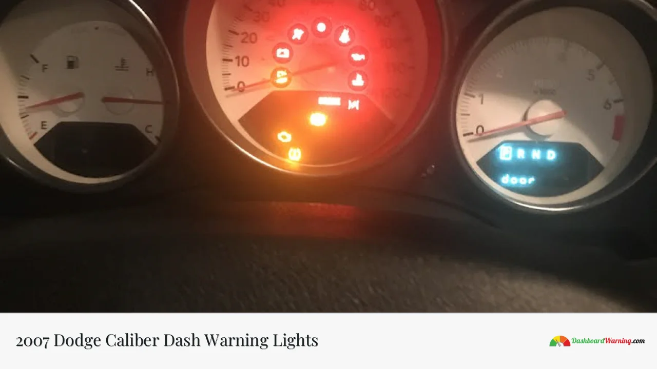 2007 Dodge Caliber Dash Warning Lights