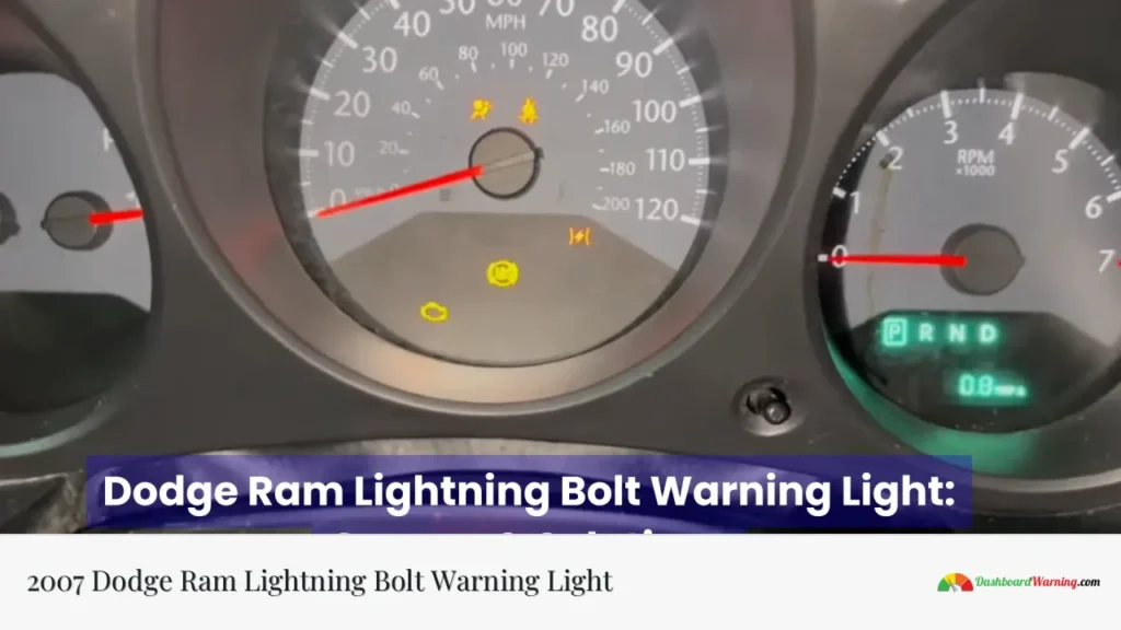 2007 Dodge Ram Lightning Bolt Warning Light