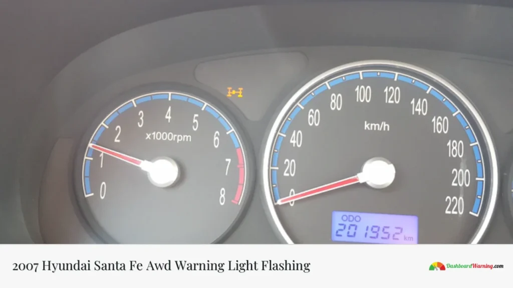 2007 Hyundai Santa Fe Awd Warning Light Flashing