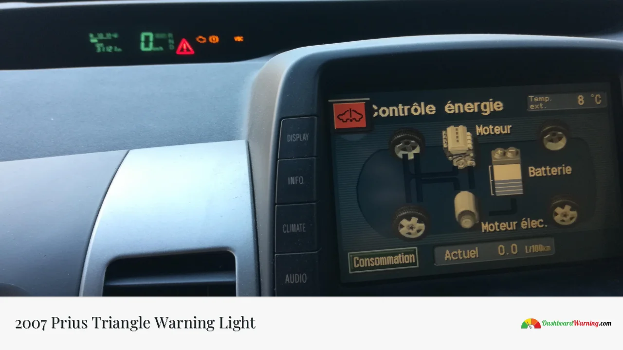 2007 Prius Triangle Warning Light