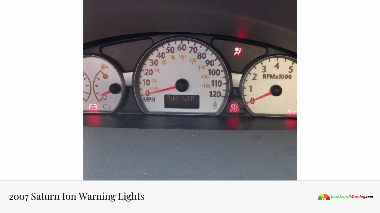 2007 Saturn Ion Warning Lights