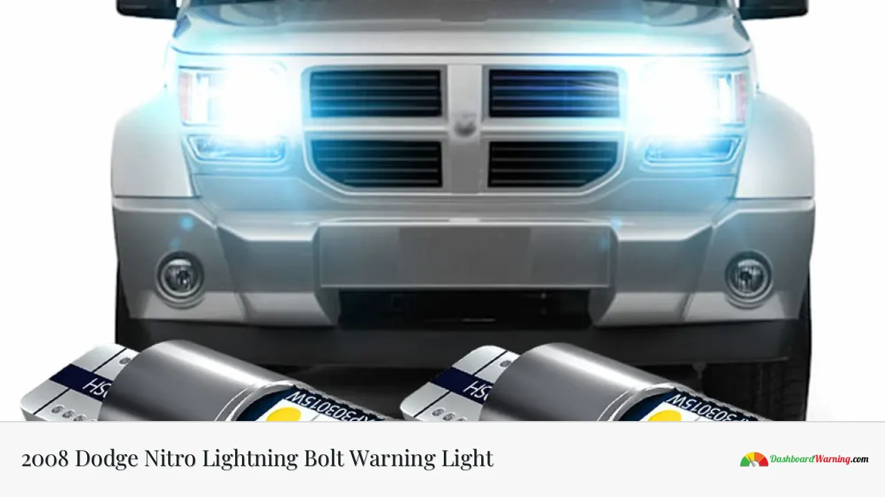 2008 Dodge Nitro Lightning Bolt Warning Light