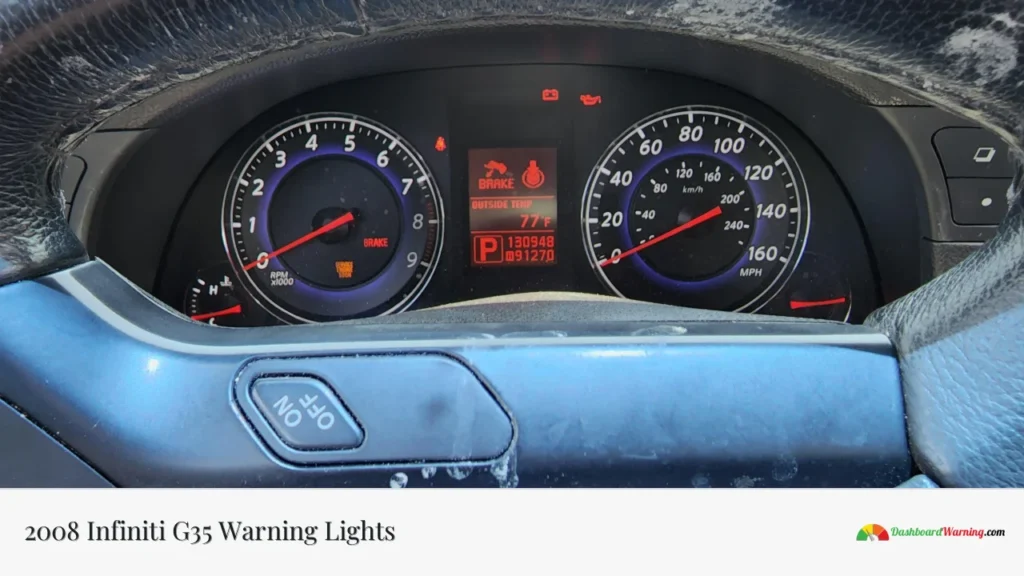 2008 Infiniti G35 Warning Lights