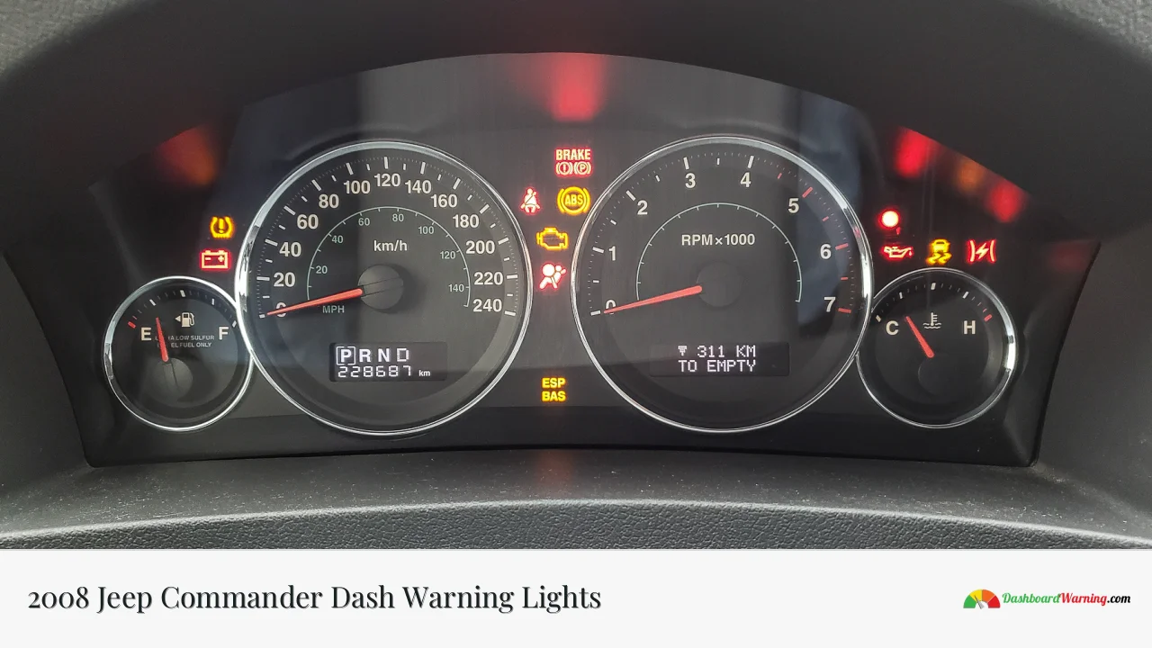 2008 Jeep Commander Dash Warning Lights