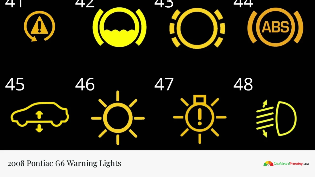 2008 Pontiac G6 Warning Lights