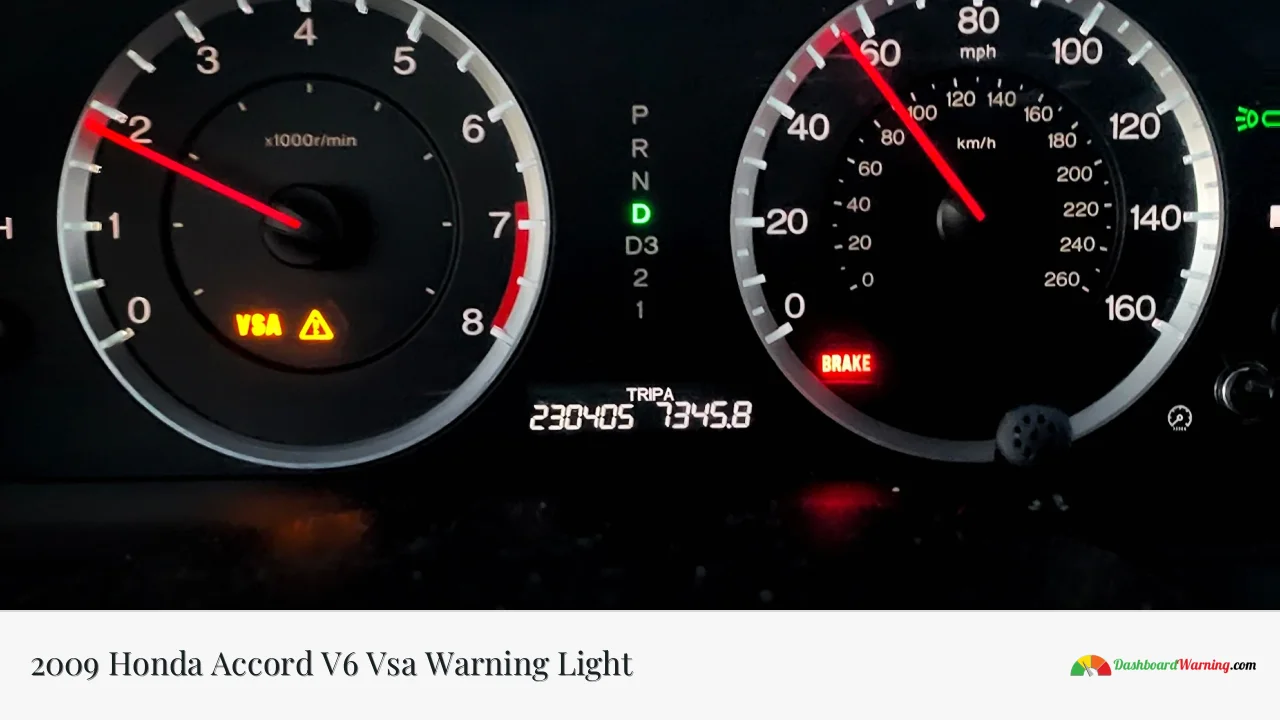 2009 Honda Accord V6 Vsa Warning Light