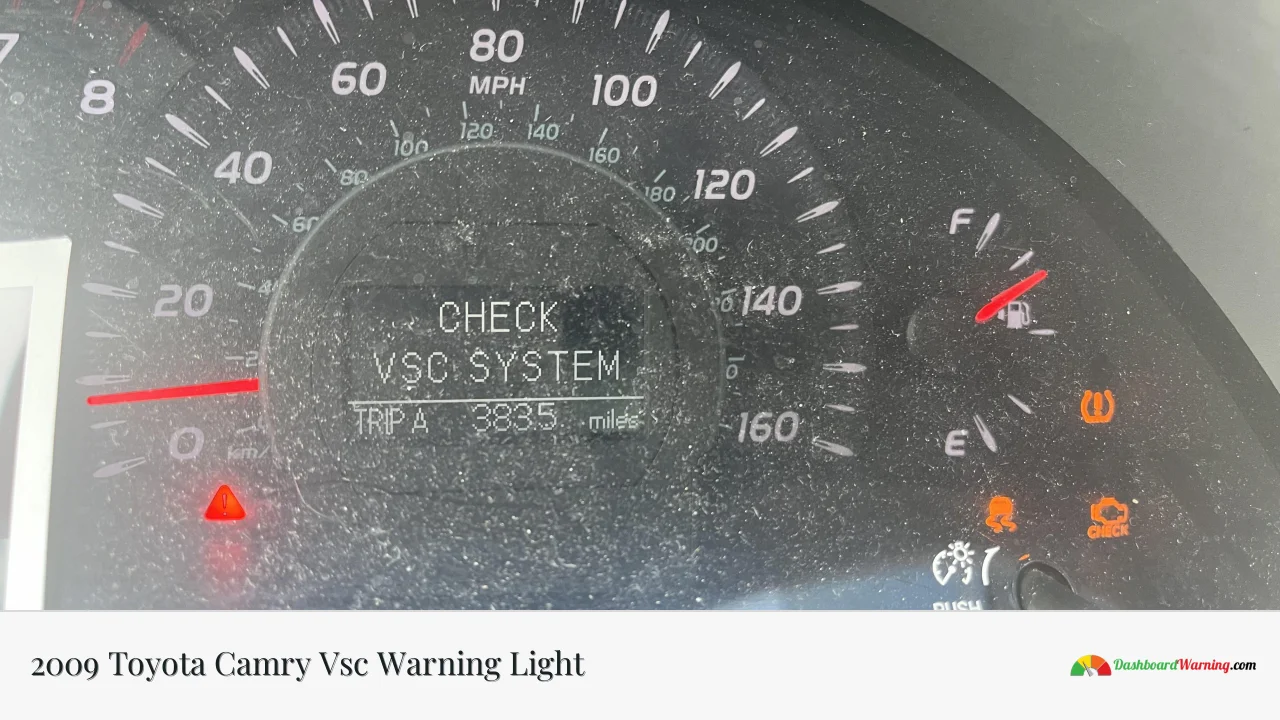 2009 Toyota Camry Vsc Warning Light