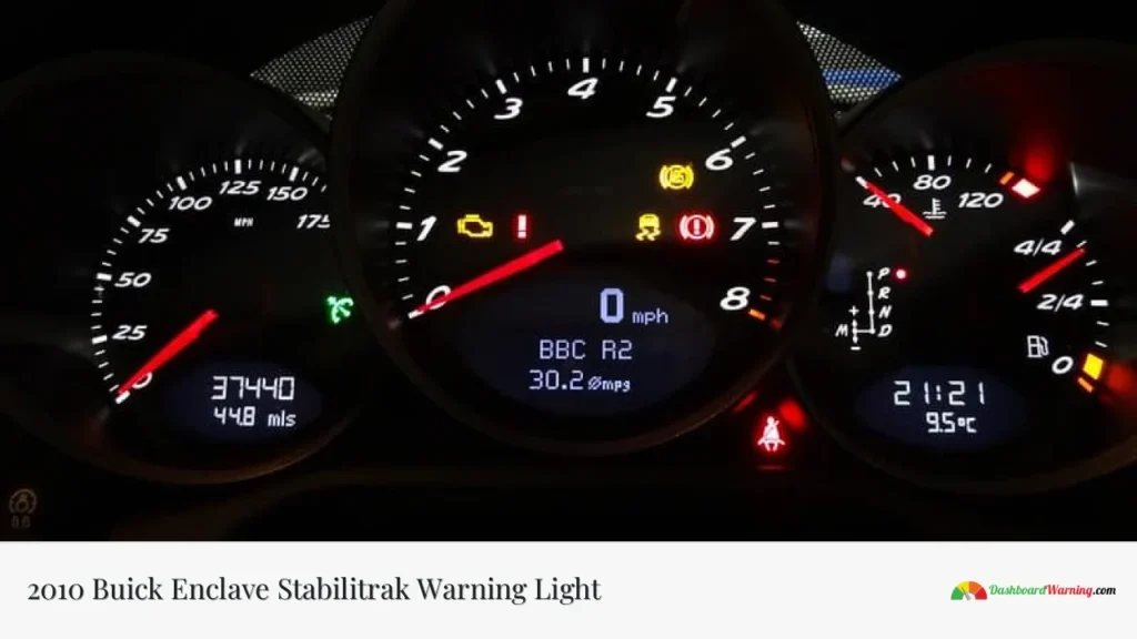 2010 Buick Enclave Stabilitrak Warning Light